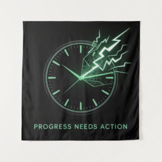 Tapiz El progreso necesita acción