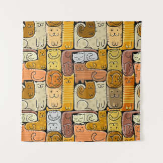 Tapiz El rompecabezas de los gatos graciosos no tiene pr