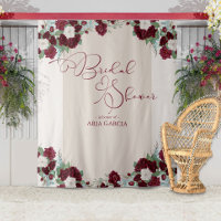 El Rosa real de Borgoña Floral Bridal Shower