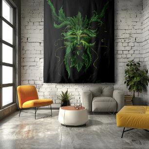 Tapiz El rostro del hombre verde deja negro