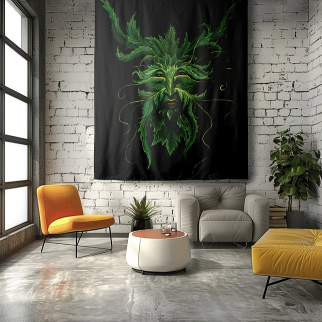 Tapiz El rostro del hombre verde deja negro (Subido por el creador)