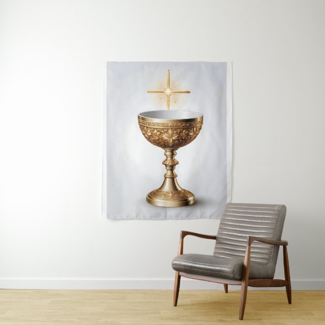 Tapiz El Santo Grial Católico (In situ)