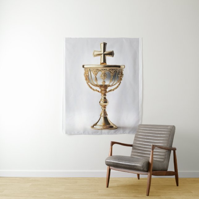 Tapiz El Santo Grial Católico (In situ)