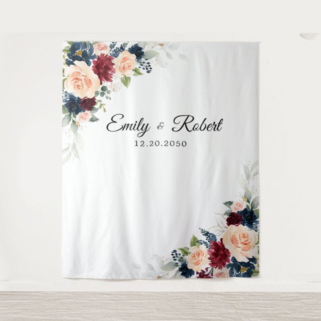 Tapiz El telón de fondo de la ceremonia de los Bodas de  (Anverso)