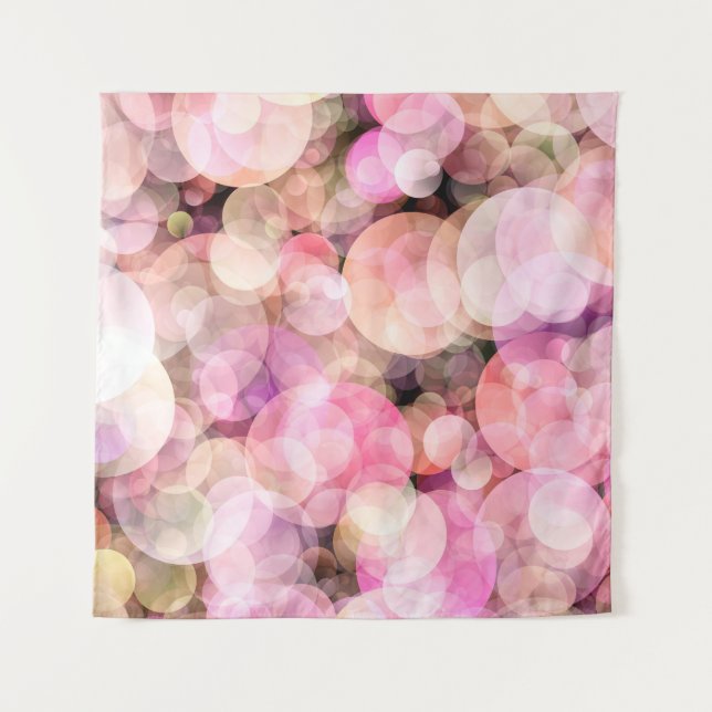 Tapiz El telón de fondo de las burbujas amarillas pálida (Anverso)