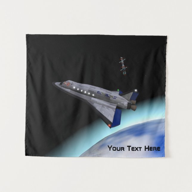 Tapiz El transbordador espacial El Al (Anverso (horizontal))