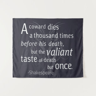 Tapiz El Valiant muere pero una vez Shakespeare