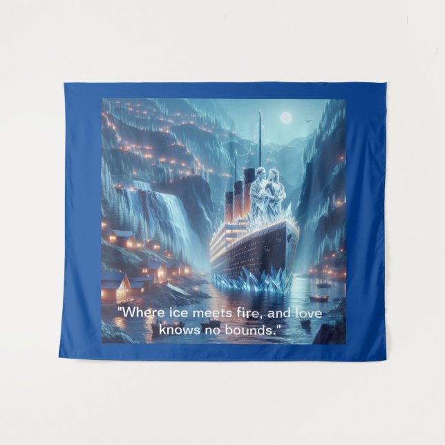 Tapiz El viaje eterno del amor" (Anverso (horizontal))