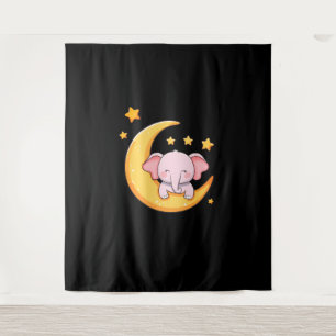 Tapiz Elefante de bebé rosa