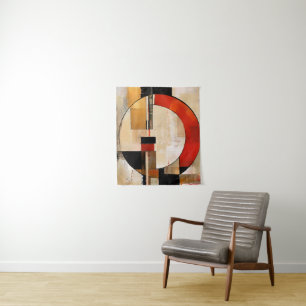 Tapiz Elegancia celestial: exploración abstracta en Beig