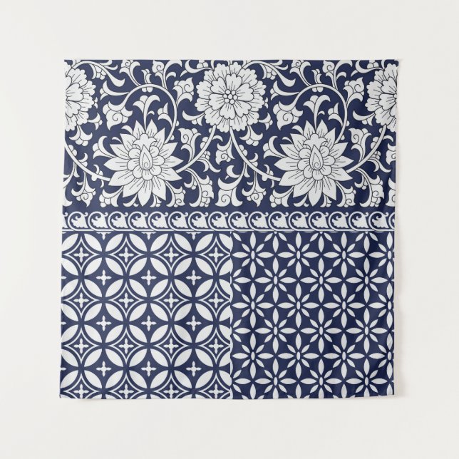 Tapiz Elegancia china: ornamento sin foco (Anverso)