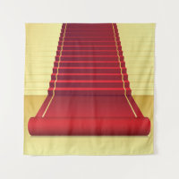 Elegancia De Alfombras Rojas: Fondo Vintage.
