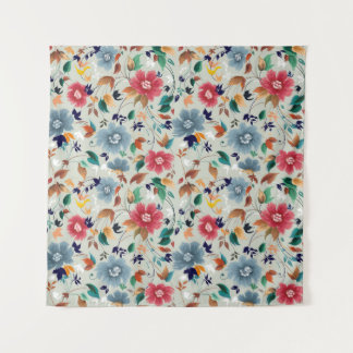 Tapiz Elegancia Florece: Fondo Floral Vintage