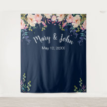 Elegancia Moderna Fondo Fotográfico Nupcial Floral