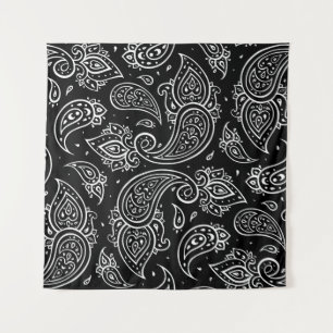 Tapiz Elegancia paisley: un patrón étnico sin fisuras.