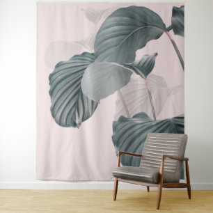 Tapiz Elegancia tropical en Pastel