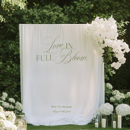 Tapiz Elegant Garden Tea Bridal Shower Backdrops Banner