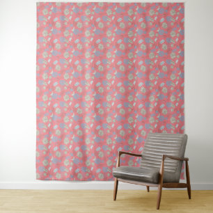 Tapiz Elegant Monogram Wildflower Rosa