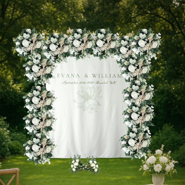 Tapiz Elegant White Sage Green Backdrops banner (Subido por el creador)