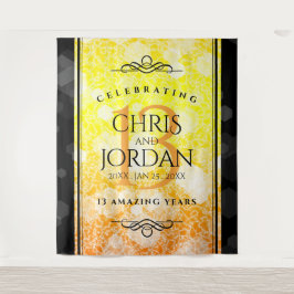 Tapiz Elegante 13º Aniversario de Bodas de Citrino