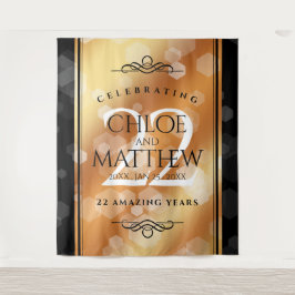 Tapiz Elegante 22º Aniversario de Bodas de Cobre