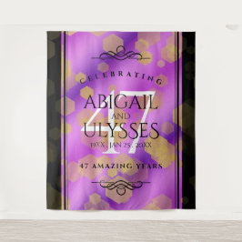 Tapiz Elegante 47º Aniversario de Bodas de Amatista