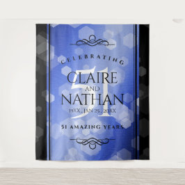 Tapiz Elegante 51º Aniversario de Bodas de Zafiro