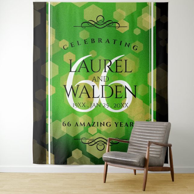 Tapiz Elegante 66º Aniversario de Bodas de Titanita (In situ)