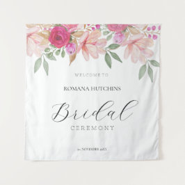 Tapiz Elegante acuarela floral pintada a mano