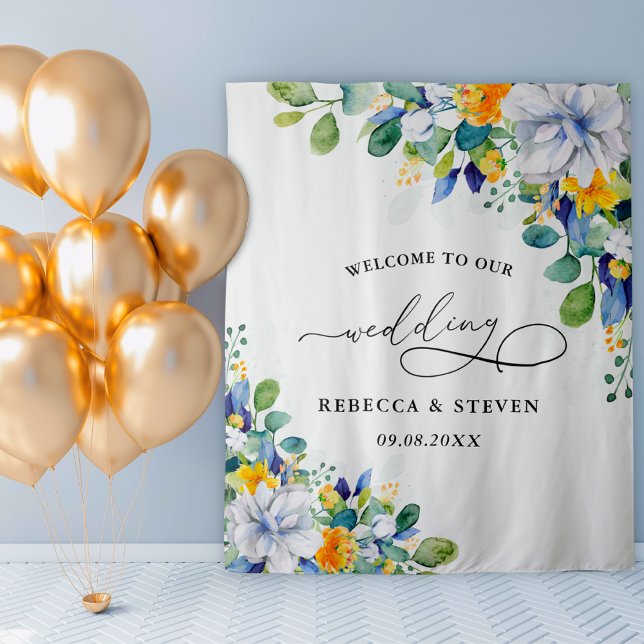 Tapiz Elegante bienvenida de color amarillo blanco (Subido por el creador)