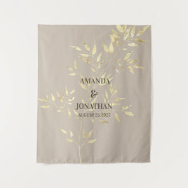 Tapiz Elegante Boda floral Fondo de la cabina fotográfic