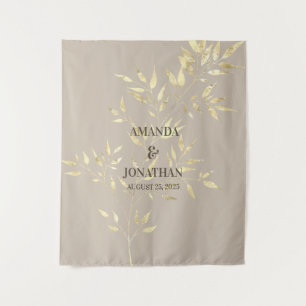 Tapiz Elegante Boda floral Fondo de la cabina fotográfic