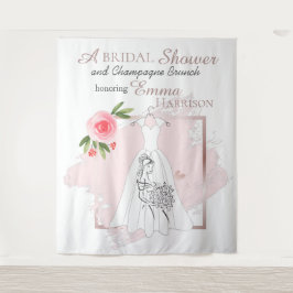 Tapiz Elegante Bridal Shower Photo Backdrop / Tapestry