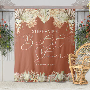 Tapiz Elegante Caligrafía Boho Terracota Despedida de So