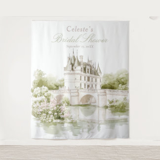 Tapiz Elegante Château Romance Francés Despedida de Solt