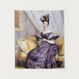 Tapiz Elegante dama victoriana con té - Arte vintage P