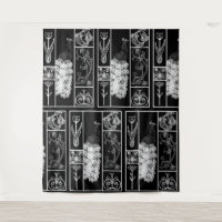 tapiz elegante en blanco y negro personalizado