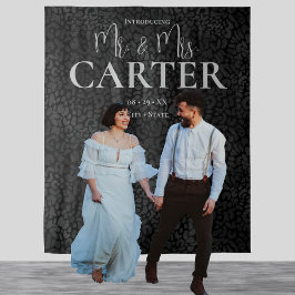 Tapiz Elegante escenario de Mr. y Mrs. Black Leopard Bod