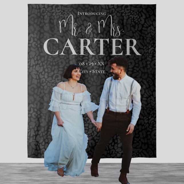 Tapiz Elegante escenario de Mr. y Mrs. Black Leopard Bod (Subido por el creador)