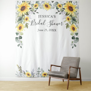 Tapiz Elegante Eucalyptus Bridal Shower Foto Fondo