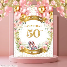 Elegante Fiesta Purpurina de Boho Flowers 50 cumpl