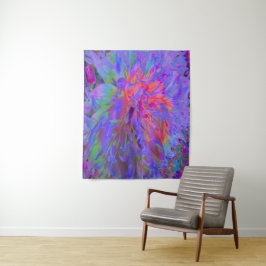 Tapiz Elegante Flor de Dalia Decorativa Psicodélica