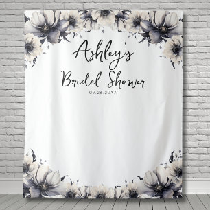 Tapiz Elegante Floral Bridal Shower Foto Fondo