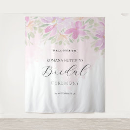 Tapiz Elegante Floral Romántico Rosa