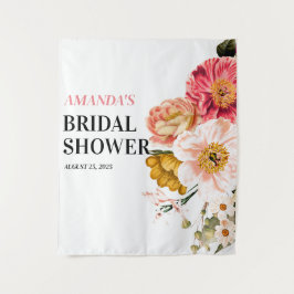 Tapiz Elegante fondo de la caja de fotos del Boda floral