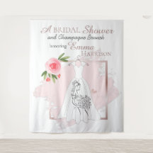 Elegante fondo de pantalla para fiesta de novia / 