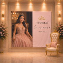 Elegante fondo rosa para Quinceañera