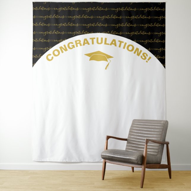 Tapiz Elegante graduado de oro negro (In situ)