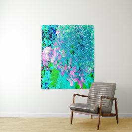 Tapiz Elegante Hydrangea de luz rosa y azul