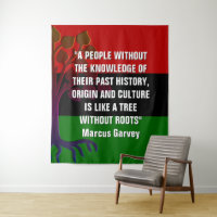 Elegante Marcus Garvey TREE SIN RAÍCES